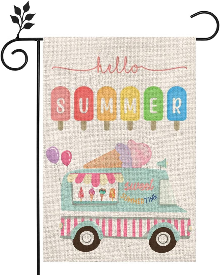ERGOX 3-Piece Size for - Adjustable Bed Rail Guard, Safety Bed Rail Hello Summer Garden Flag Ice Cream 12×18 Inch Double Sided Vertical Yard Outdoor Decoration