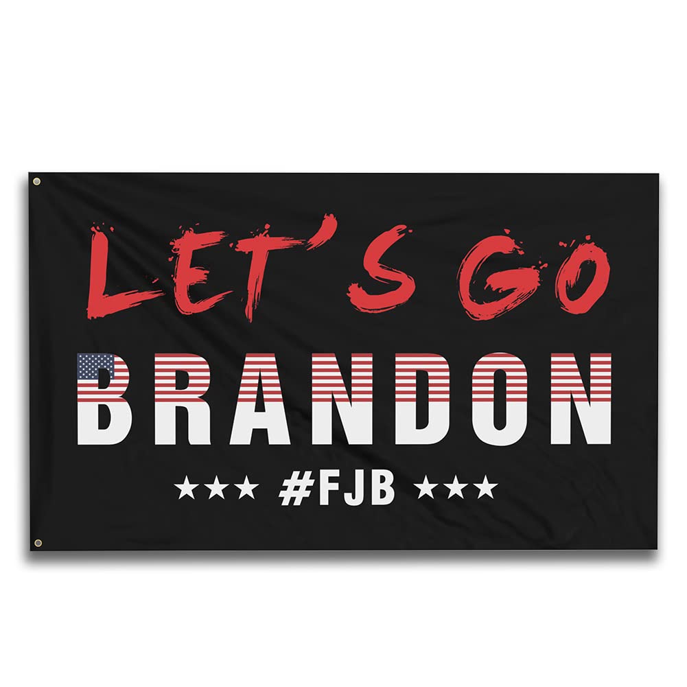 ANOCE Lets Go Brandon Flag 3x5 FT Outdoor Indoor Garden Yard Flag, Let’s Go Brandon FJB Flag Banner Double Stitched Polyester with Brass Grommets-1 pcs