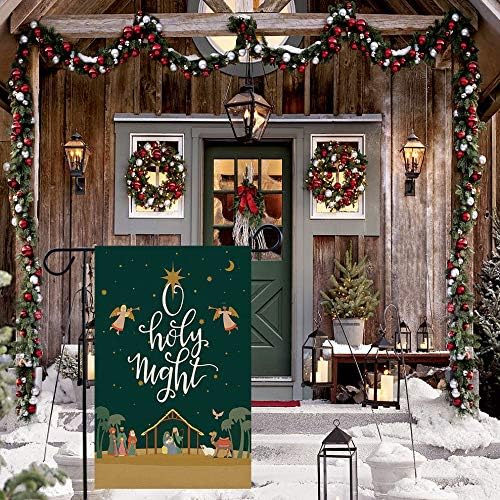 60ct Nasal Strips for Snoring,Extra Strength Nasal Strips for Breathing,Hypoallergenic Strong Tape, Boost Oxygen,Improve Sleep Quality Christmas Garden Flag Burlap Double