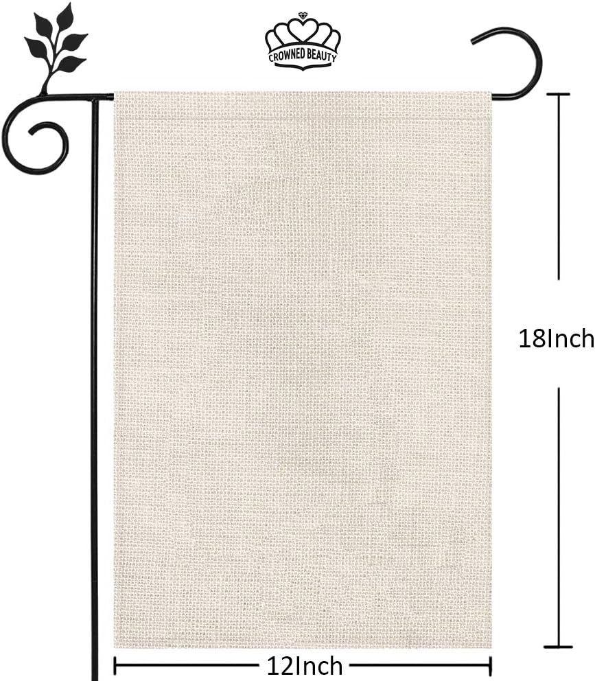 ANOCE Patricks Day Garden Flag 12x18 Inch Double Sided for Outside Small Burlap