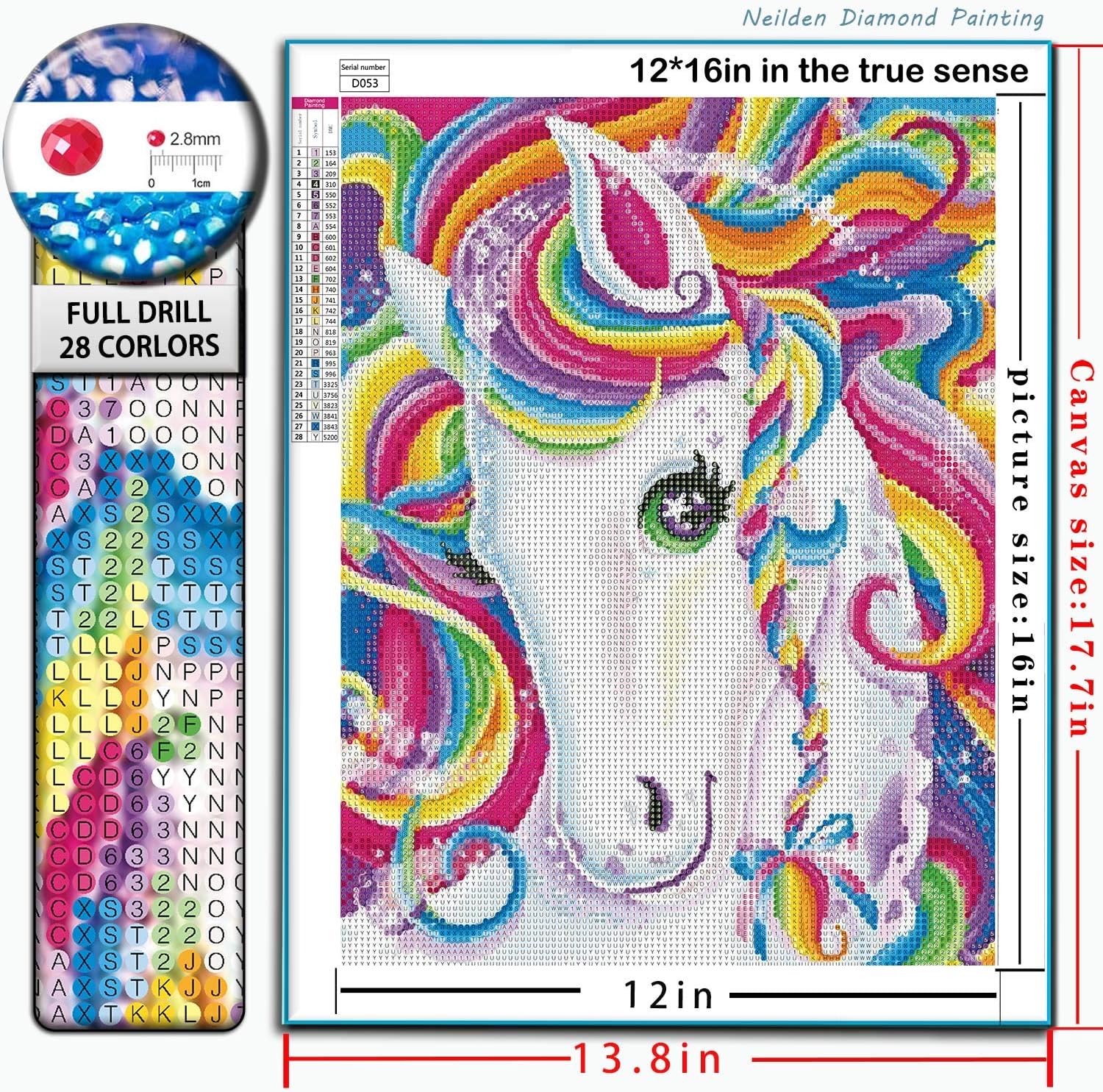 ERGOX 5D Diamond Painting Kits for Adults Round Full Drill Gem Embroidery Painting Arts Craft for Home Wall Decoration(12x16inch/30x40cm)