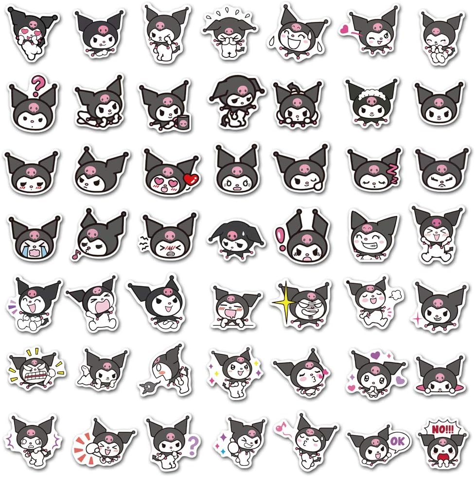 ERGOX My Meloy Stickers for Water Bottles 100pcs, Vinyl Laptop Stickers for Hydroflask Skateboard Waterproof Stickers for iPad Scrapbook Guitar Decals